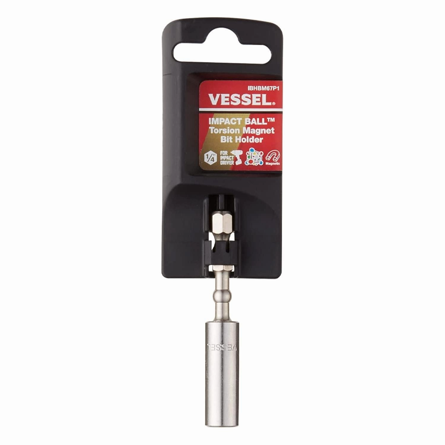Vessel Tools IBHBM67 Impact-Ball Torsion Bit Holder
