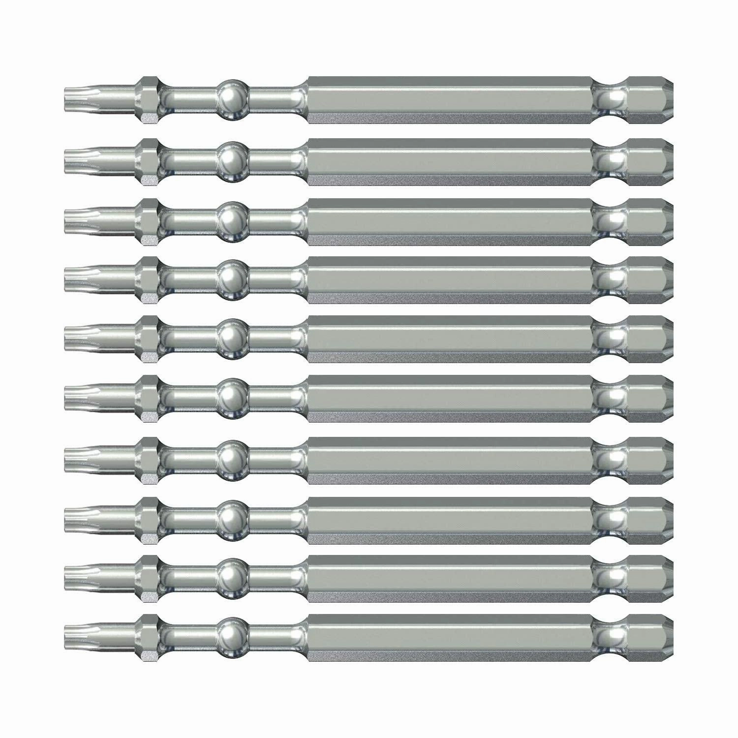 Vessel Tools IBTX2090P10K Impact Ball Torsion Bits T20 x 90, 10 pack