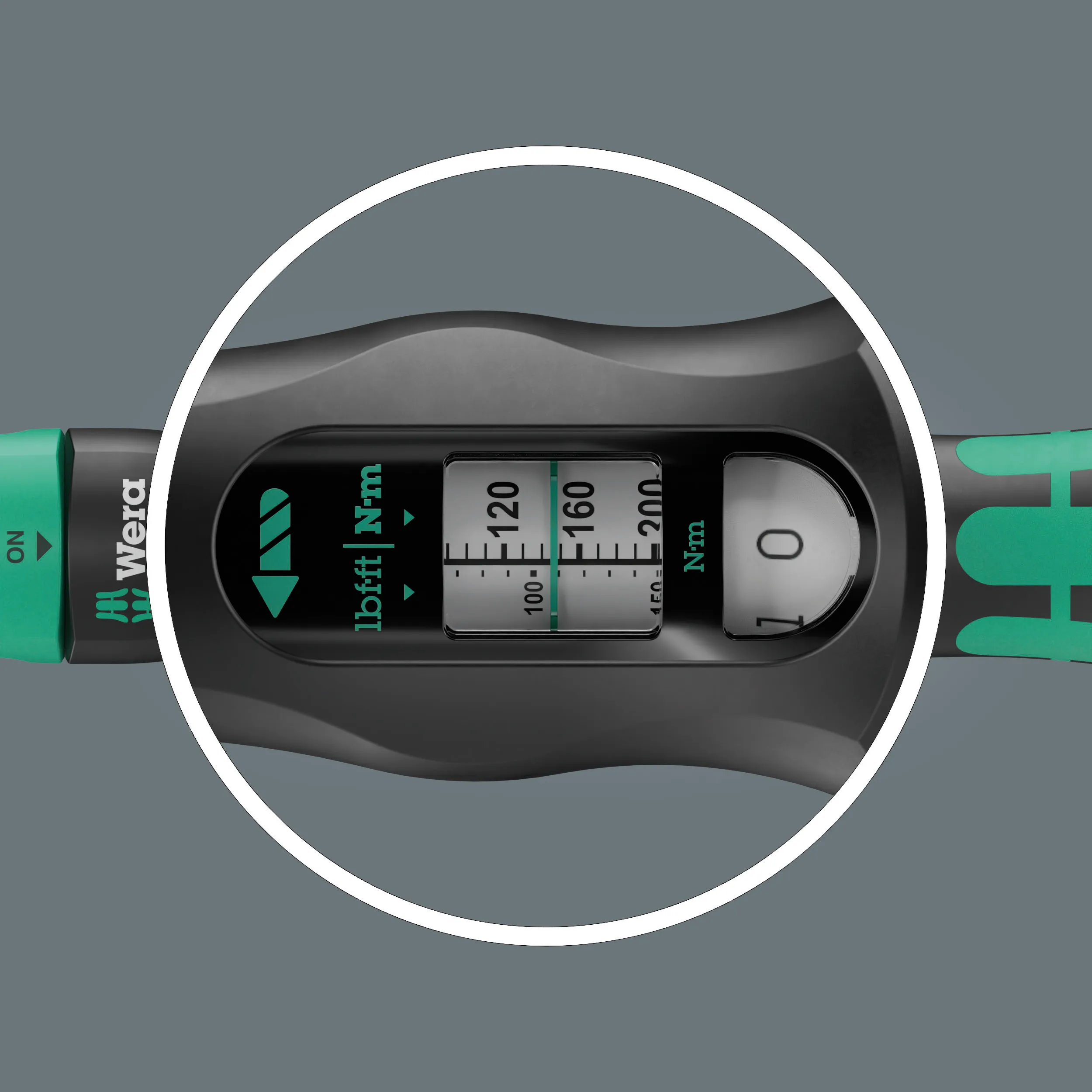 Wera Click-Torque Lock C 3 R/L Torque wrench, adjustable, Torque function, square head insert (1/2"), clockwise/counterclockwise torque operation, 40-200 Nm