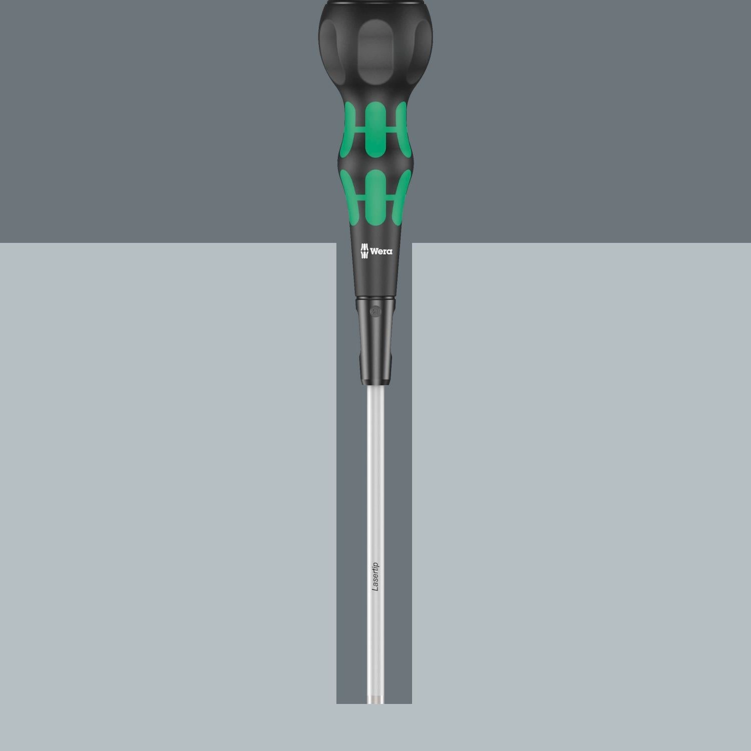 Wera 05007900001 Kraftform Ball-Grip Slotted Screwdriver - Workshop Blade, 6 x 100 mm