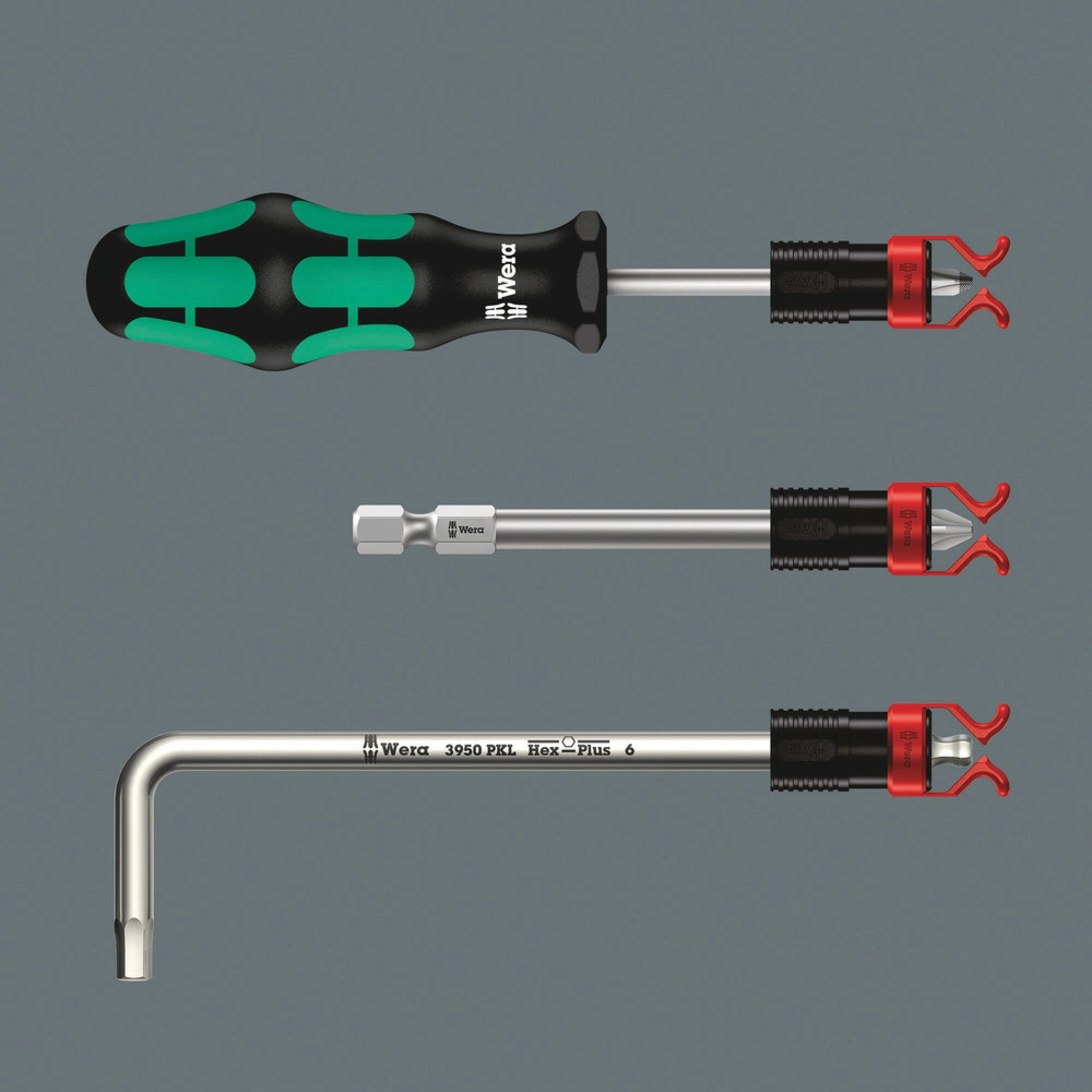 Wera 1441 SB Screw gripper attachment for screwdriver blades, long bits and L-keys, with holding function for screws, 4.5-6 x 41 mm