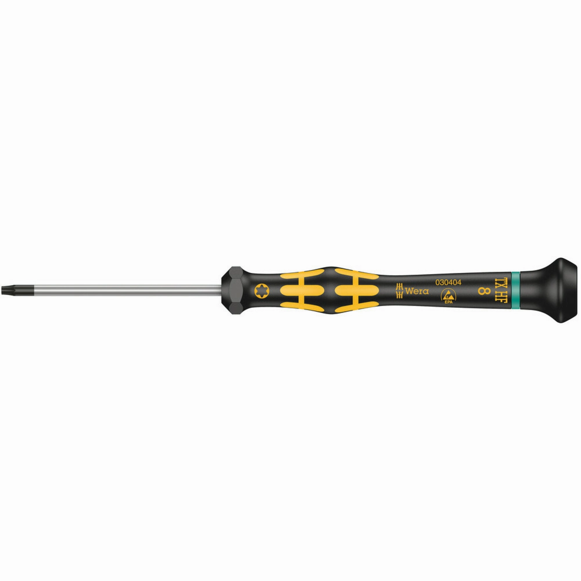 Wera 1567 TORX HF ESD Kraftform Micro screwdriver with holding function for TORX screws, TX 7 x 60 mm