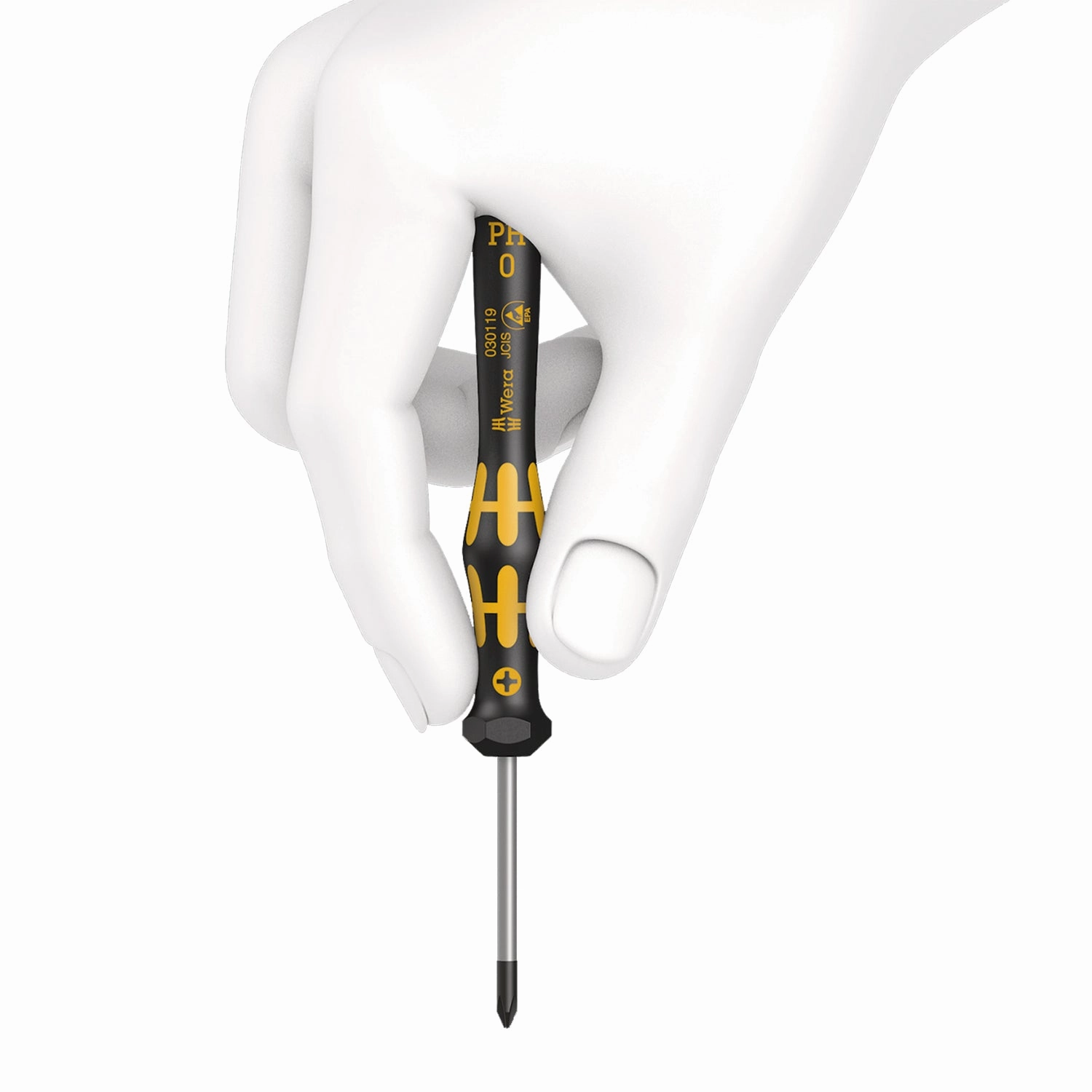 Wera 1567 TORX HF ESD Kraftform Micro screwdriver with holding function for TORX screws, TX 7 x 60 mm