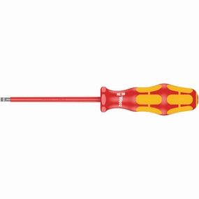 Wera 160 i VDE Insulated screwdriver for slotted screws, 0.4 x 2.5 x 80 mm