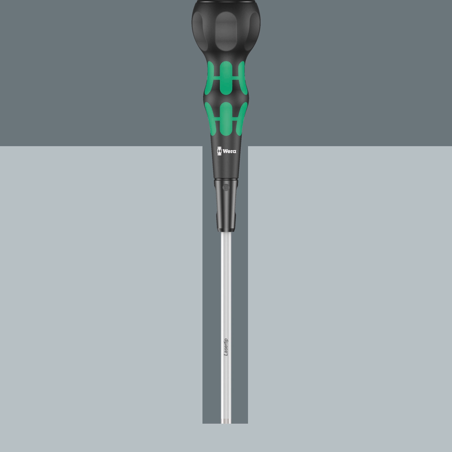 Wera 1855 PZ Kraftform Ball-Grip Pozidriv-Head Screwdriver, PZ2 x 100 mm
