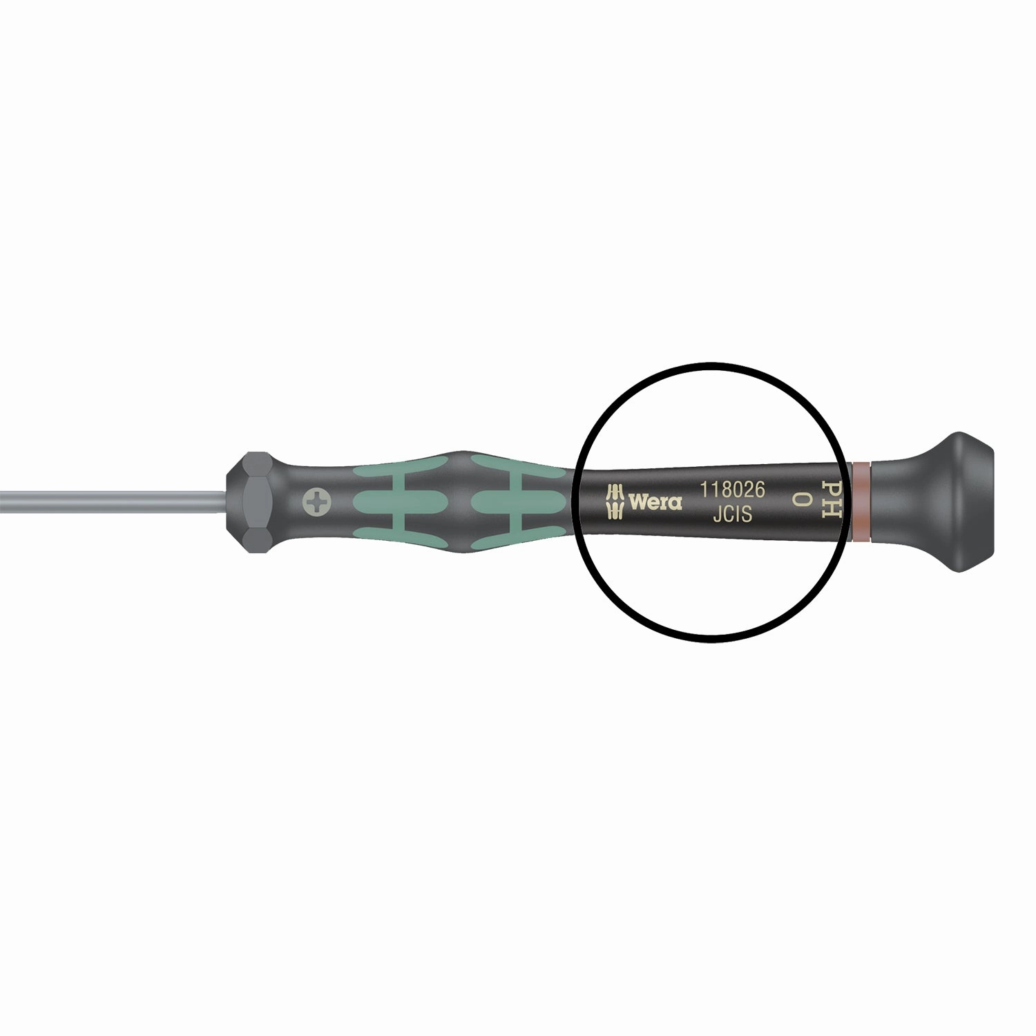 Wera 2035 Screwdriver for slotted screws for electronic applications, 0.20 x 1.2 x 40 mm