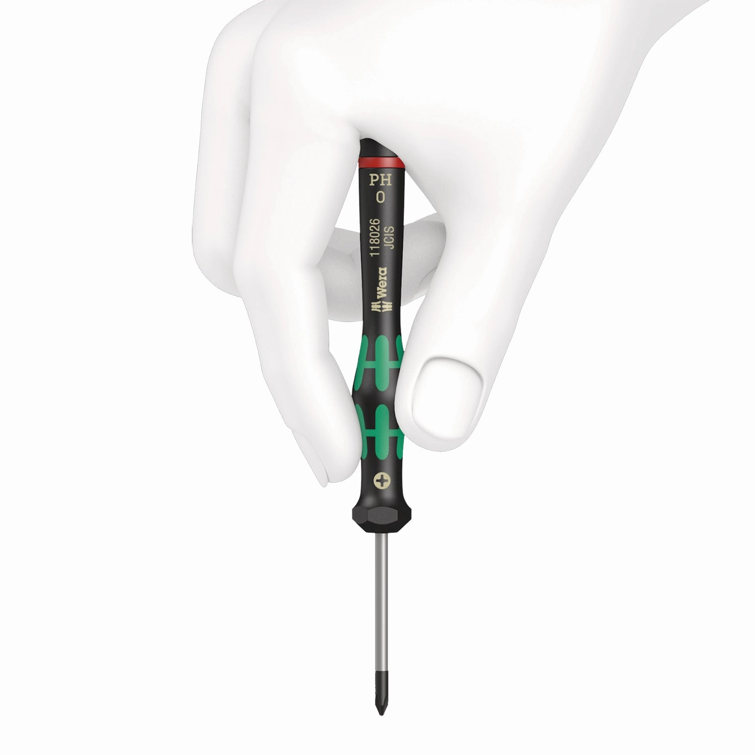 Wera 2054 Screwdriver for hexagon socket screws for electronic applications, 1/8" x 60 mm