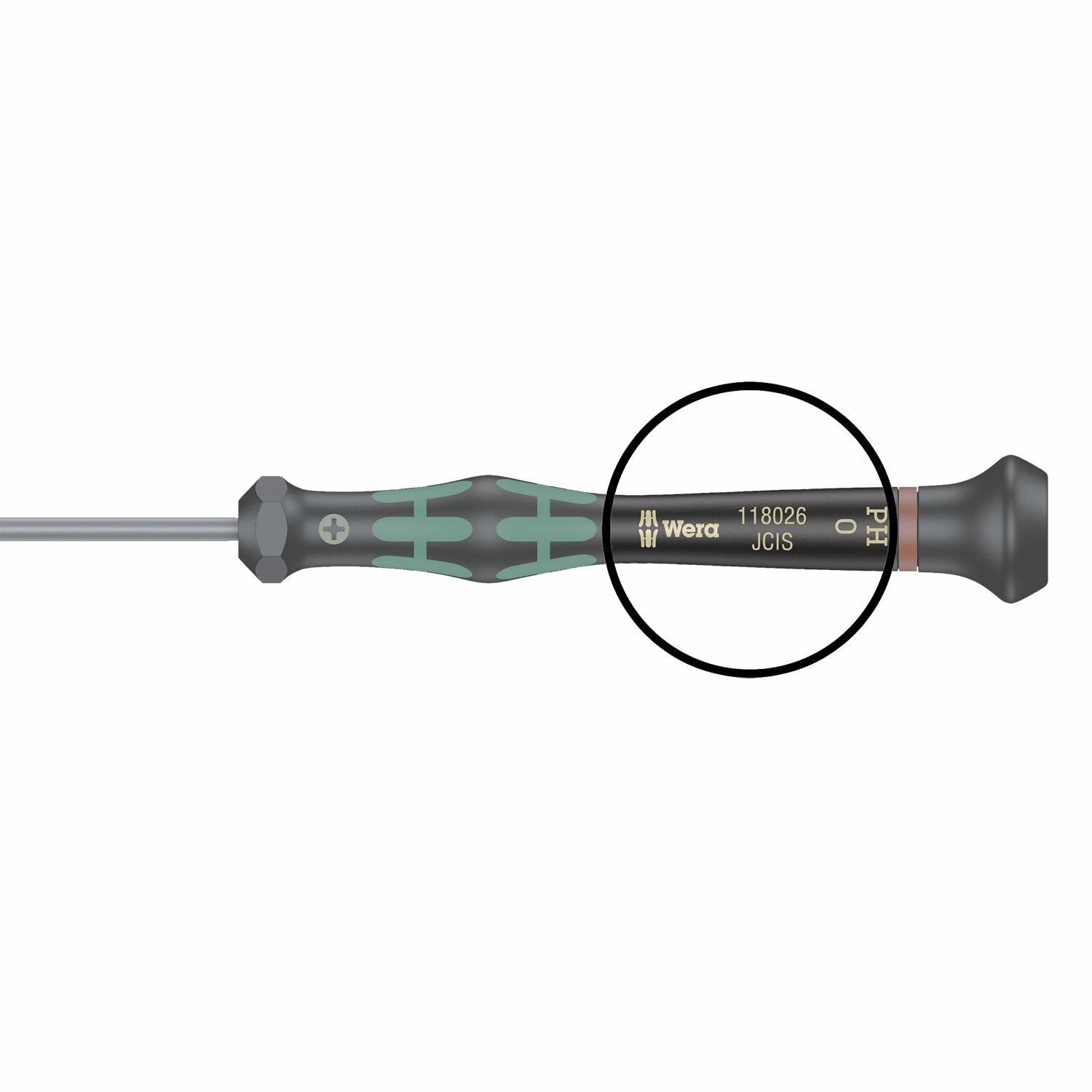 Wera 2054 Screwdriver for hexagon socket screws for electronic applications, 2.5 x 60 mm