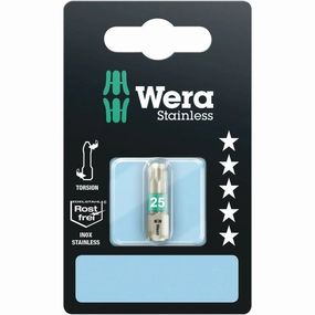 Wera 3867/1 TS SB TORX bits, stainless, TX 20 x 25 mm