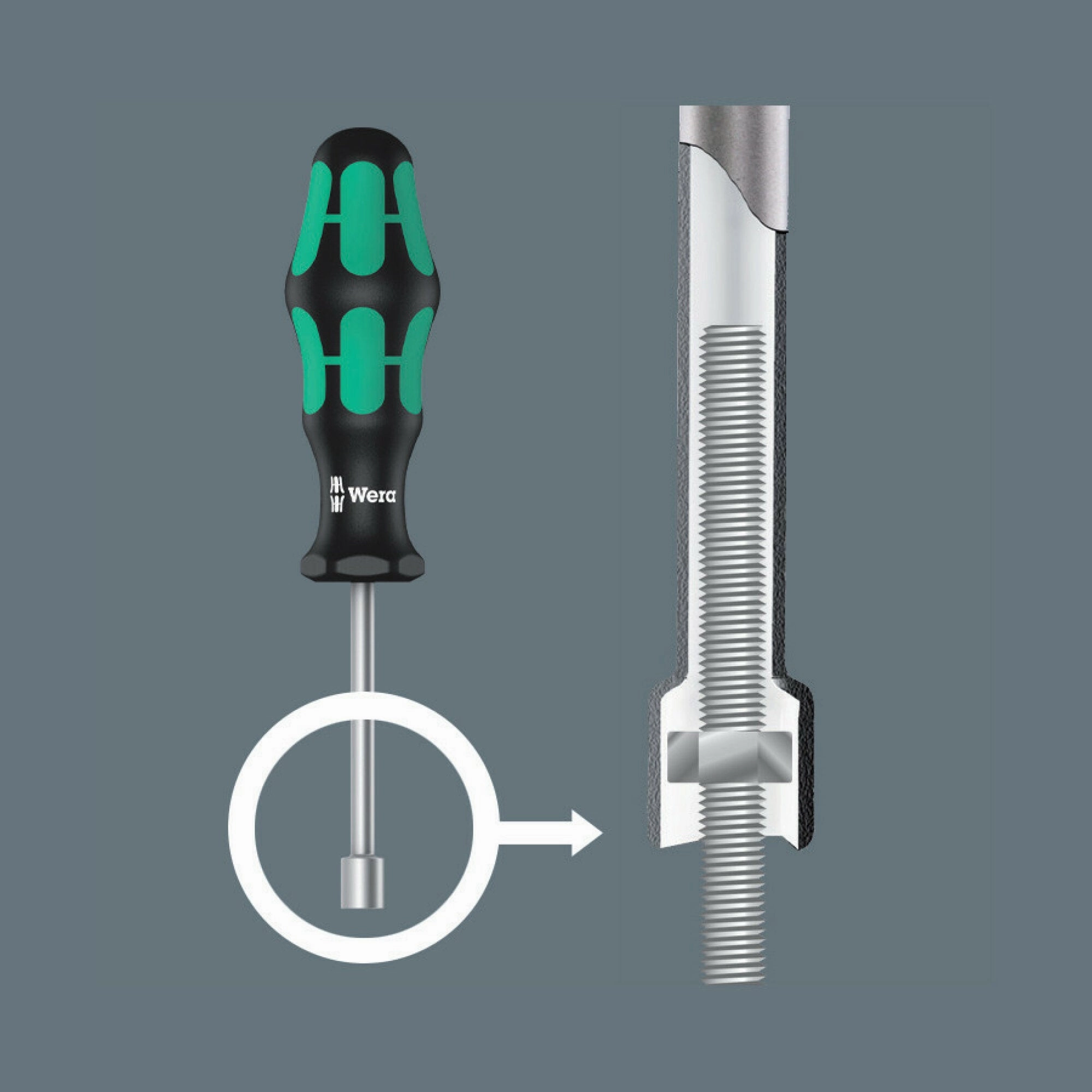 Wera 395 HO Nutdriver, 8 x 90 mm