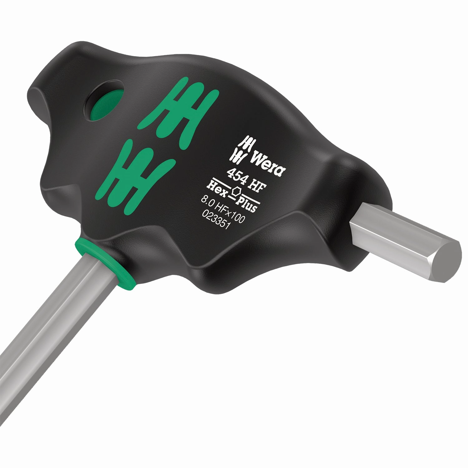 Wera 454 HF T-handle hexagon screwdriver Hex-Plus with holding function, 8 x 200 mm