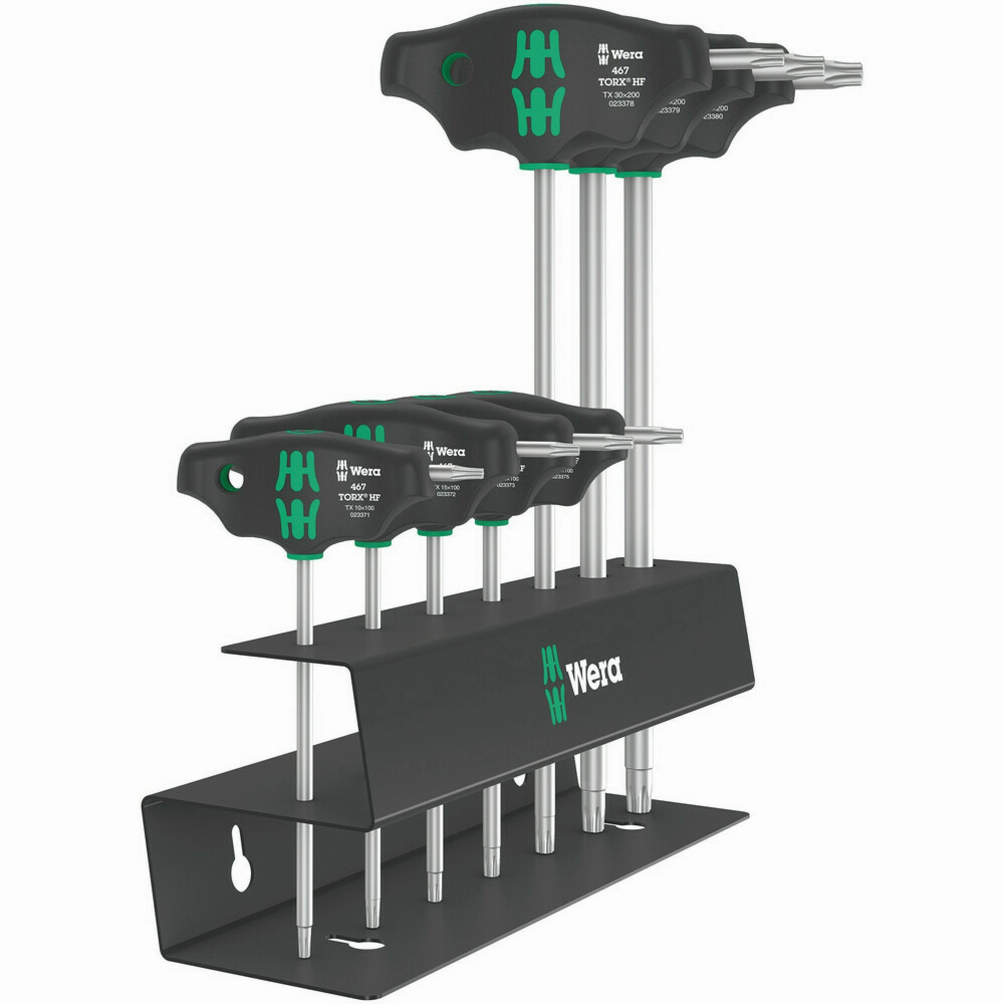 Wera 467/7 TORX HF Set 2 Screwdriver set T-handle TORX screwdrivers with holding function, 7 pieces