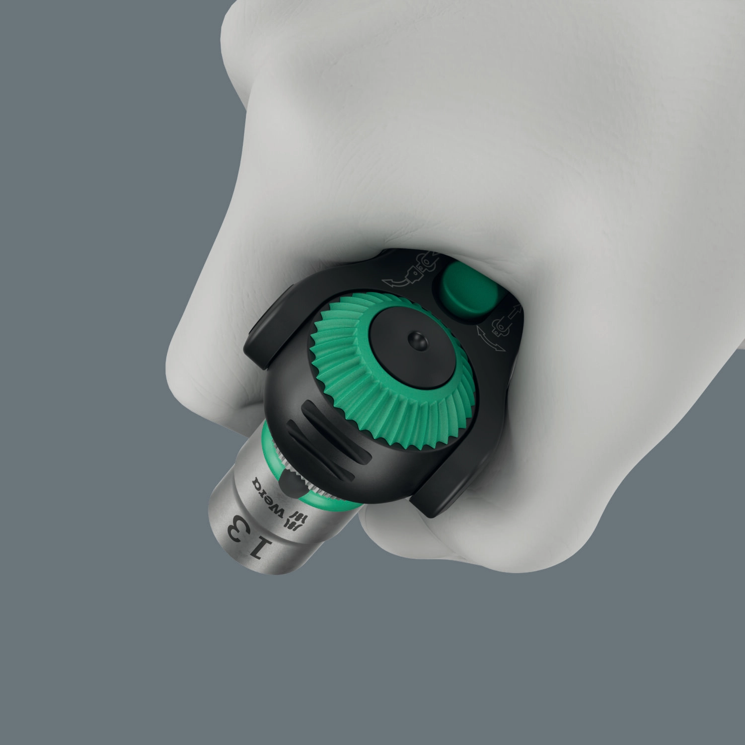 Wera 8000 C Black Edition Zyklop Speed Ratchet with 1/2" Drive