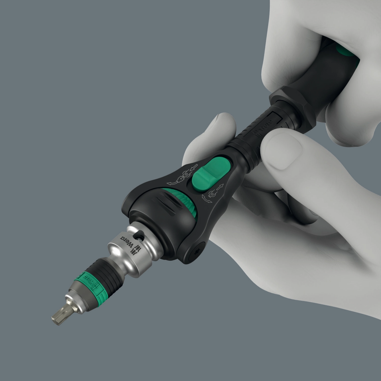 Wera 8000 C Black Edition Zyklop Speed Ratchet with 1/2" Drive