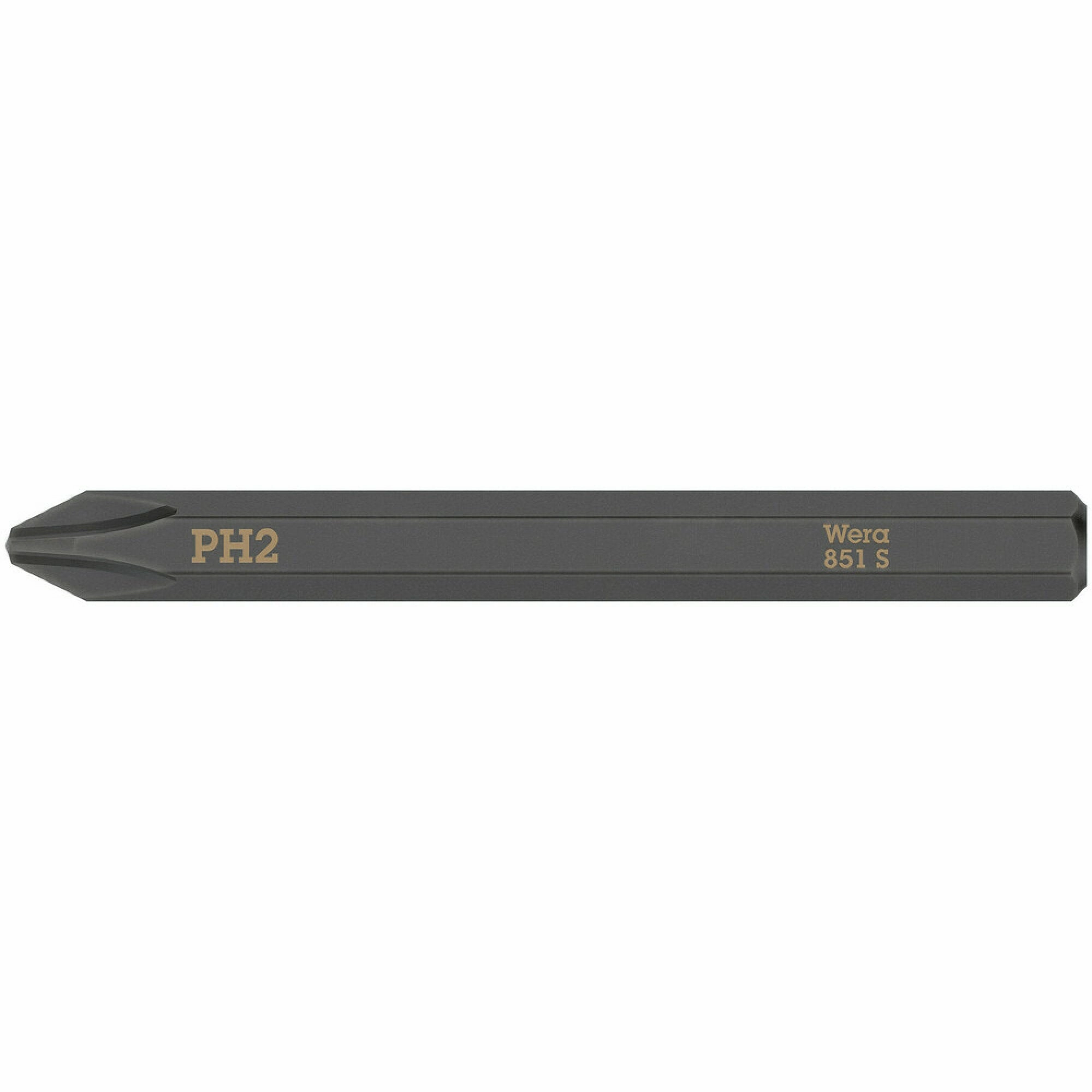 Wera 851 S Phillips bits for impact screwdrivers, PH 1 x 70 mm