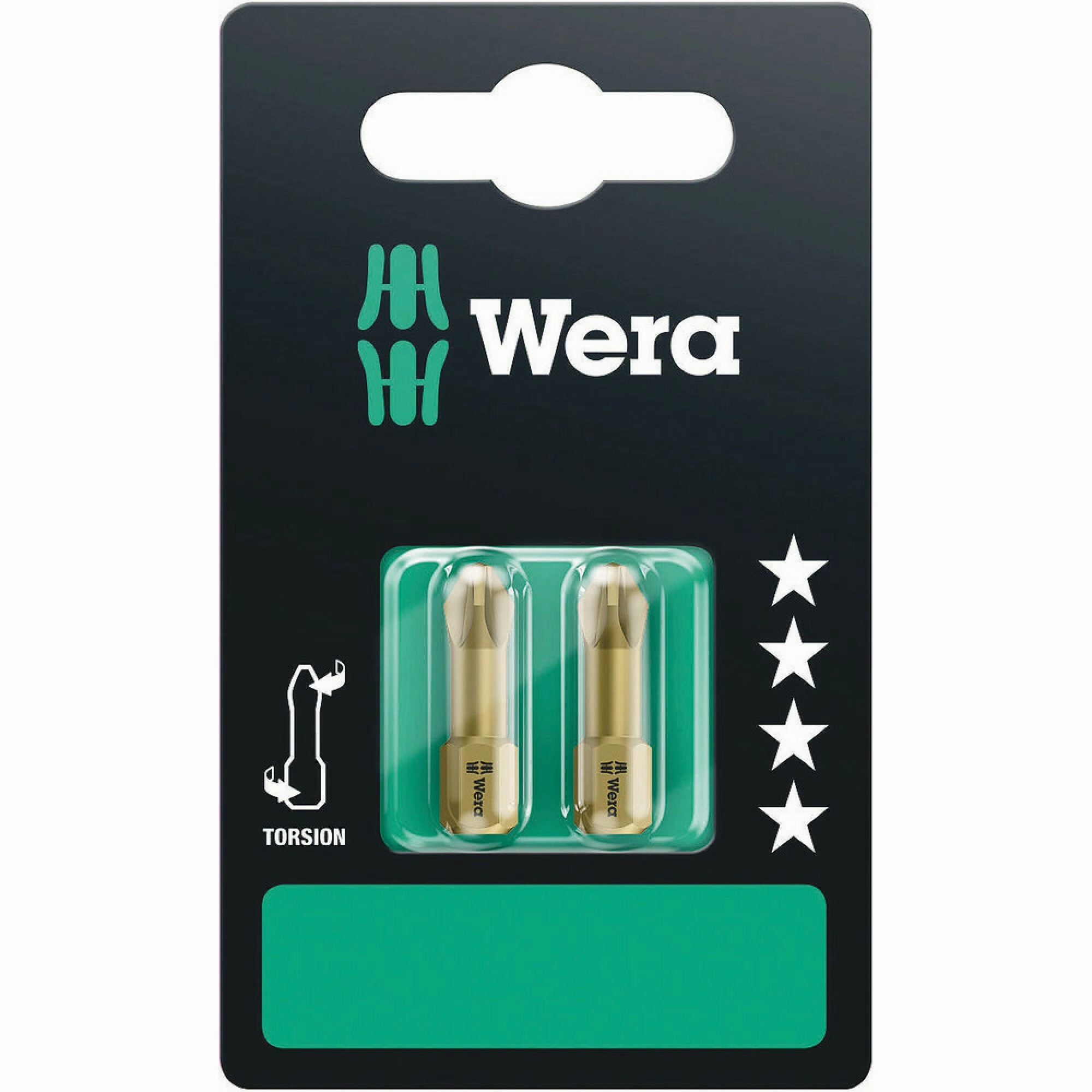Wera 855/1 TH SB bits, PZ 2 x 25 mm, 2 pieces