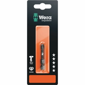 Wera 855/4 IMP DC Impaktor bits SB, PZ 2 x 50 mm