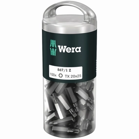 Wera 867/1 TORX DIY 100, TX 15 x 25 mm, 100 pieces