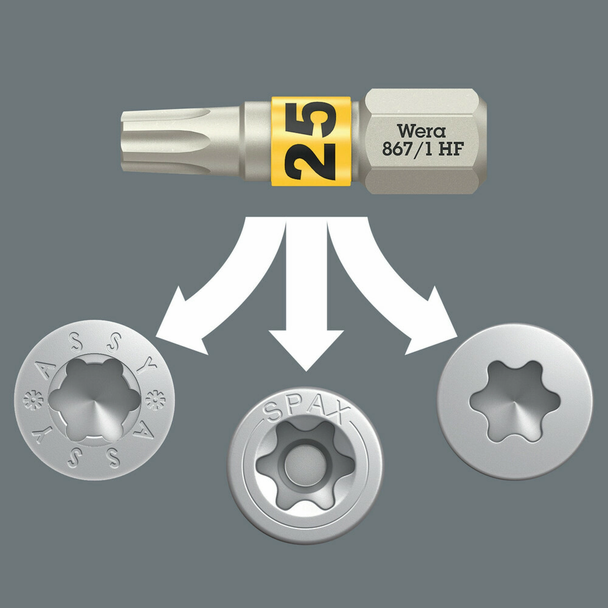 Wera 867/1 TORX HF Bits with holding function, TX 40 x 25 mm