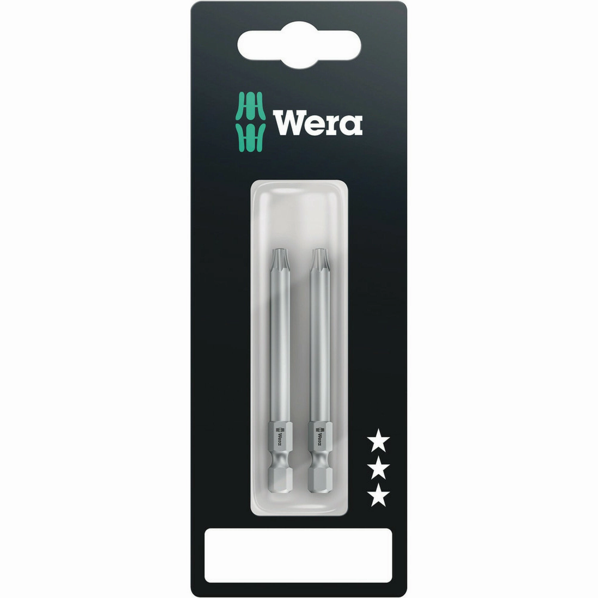 Wera 867/4 Z TORX BO bits with bore hole SB, TX 20 x 70 mm, 2 pieces