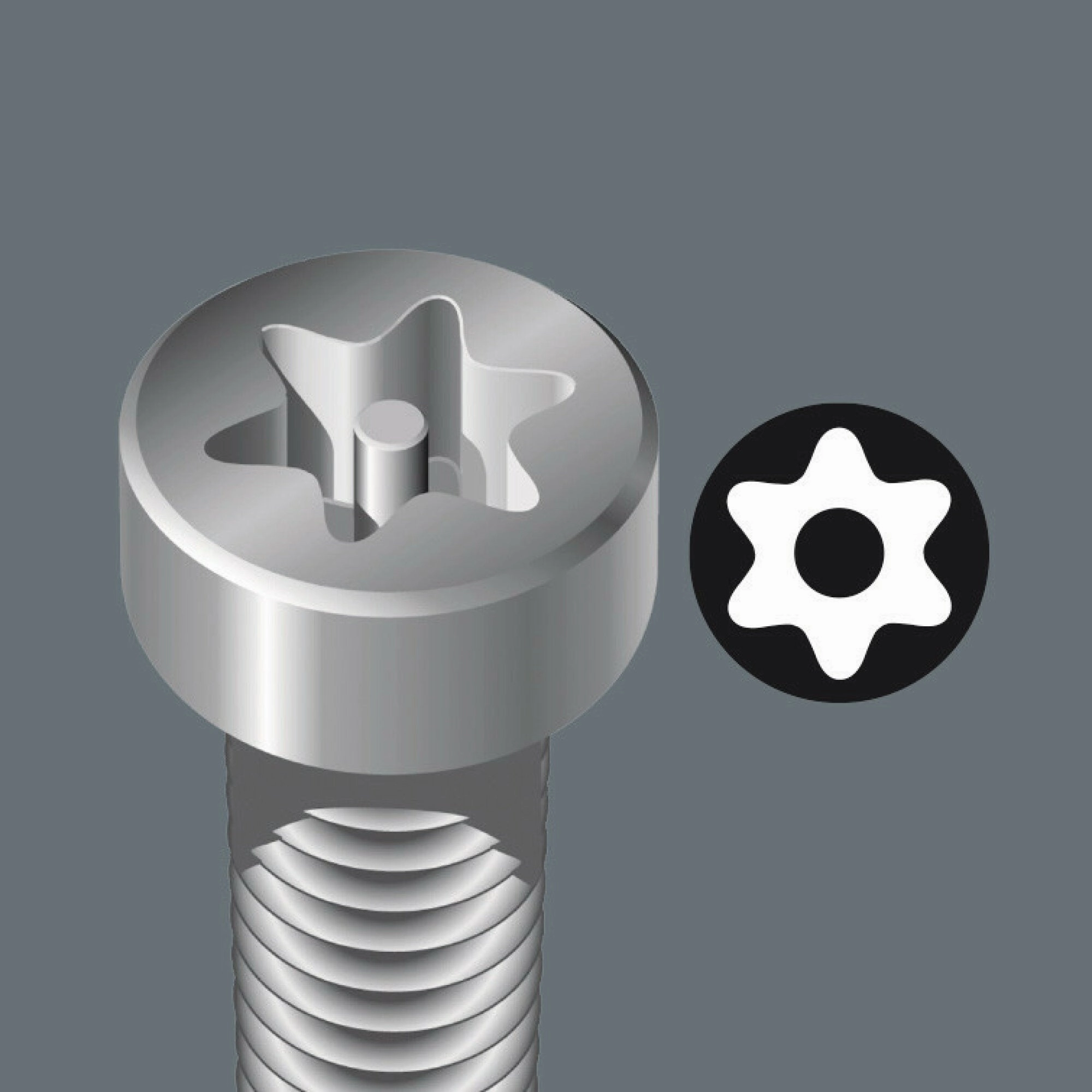 Wera 867/4 Z TORX BO bits with bore hole, TX 15 x 89 mm