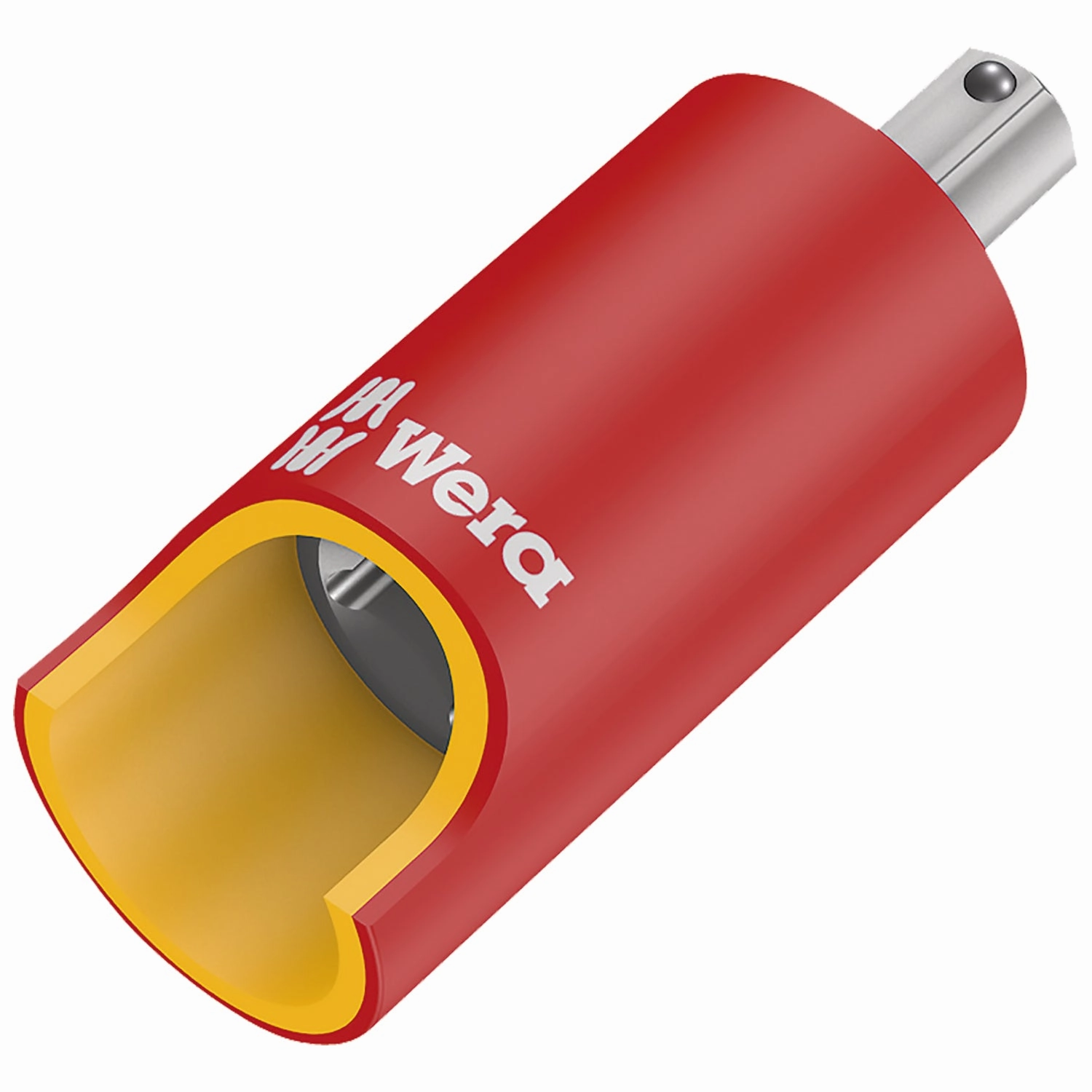 Wera 8740 B VDE HF Zyklop Hex bit socket, insulated, with holding function, 3/8" drive, 5 x 55 mm