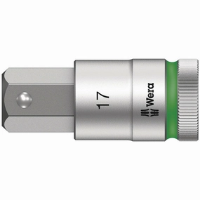 Wera 8740 C HF Zyklop bit socket with 1/2" drive with holding function, 4 x 60 mm