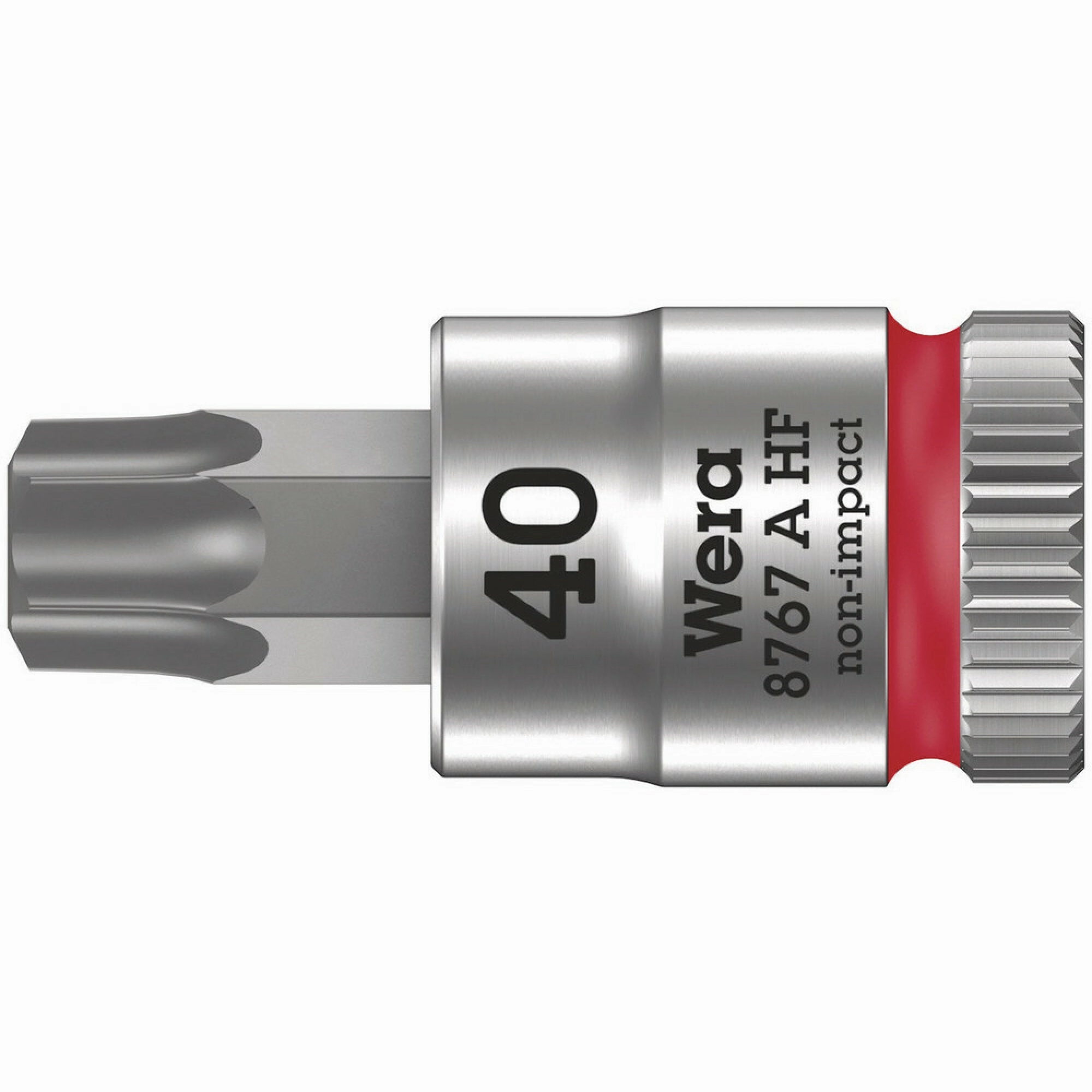Wera 8767 A HF TORX Zyklop bit socket with holding function, 1/4" drive, TX 30 x 28 mm