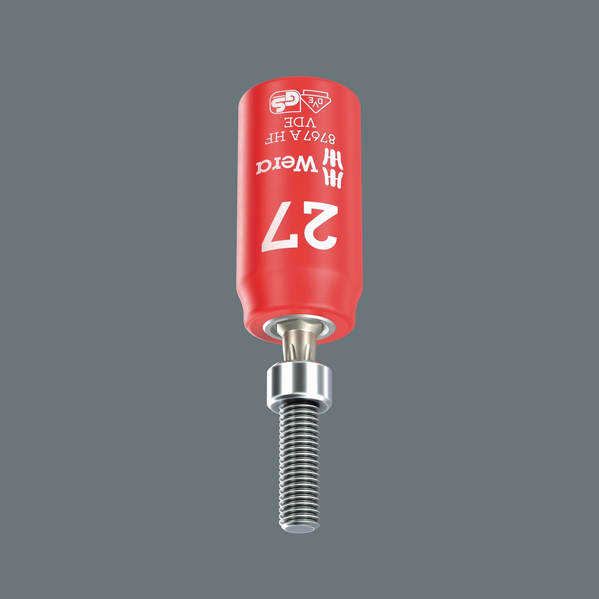 Wera 8767 A VDE HF TORX Zyklop Bit socket, insulated, with 1/4" drive, with holding function, T15