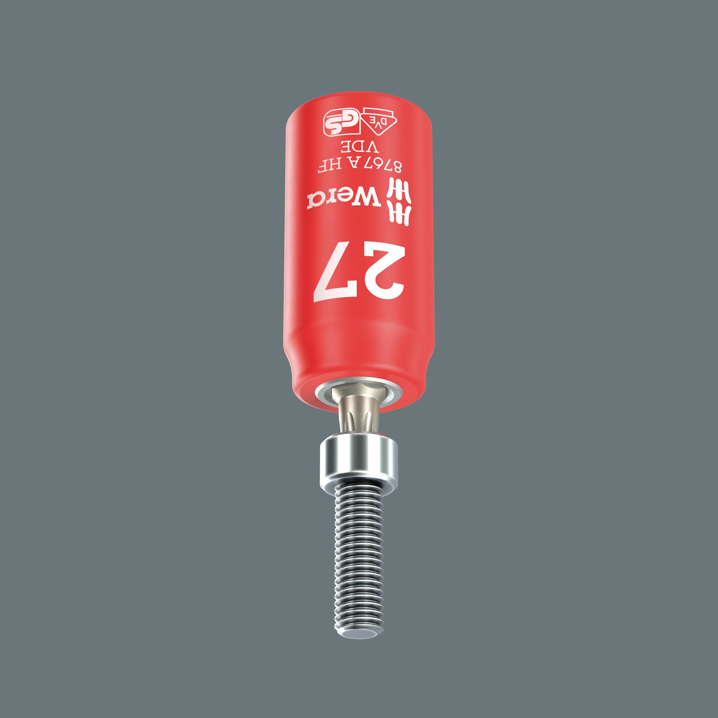 Wera 8767 A VDE HF TORX Zyklop Bit socket, insulated, with 1/4" drive, with holding function, T25