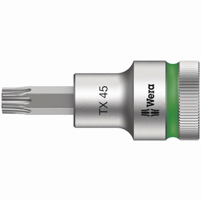 Wera 8767 C HF TORX Zyklop bit socket with 1/2" drive with holding function, TX 45 x 140 mm