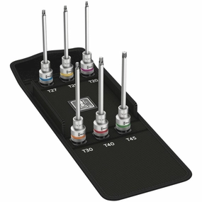 Wera 8767 C TORX HF 2 Zyklop bit socket set with 1/2" drive, with holding function, 6 pieces