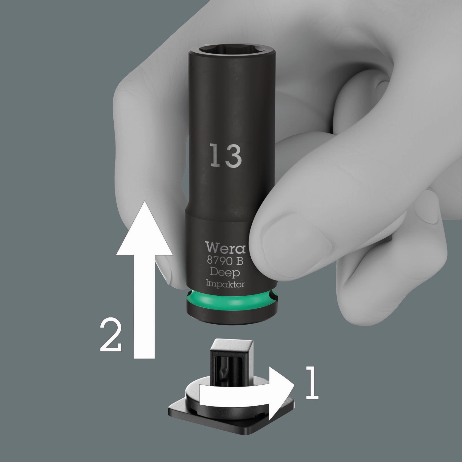 Wera 8790 B Impaktor Deep Set 1, 14 Pc.