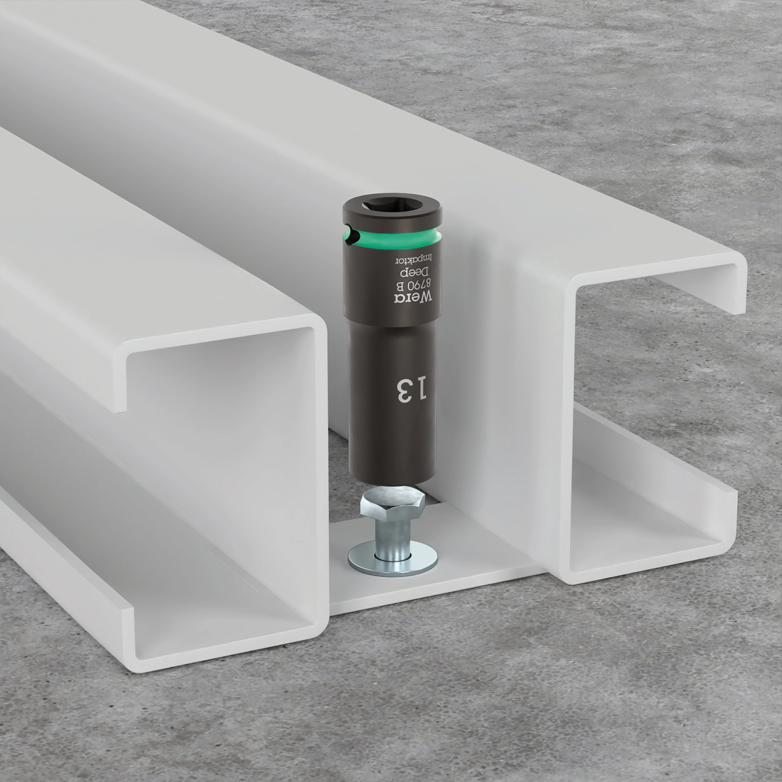 Wera 8790 B Impaktor Deep Socket with 3/8" drive, 13 mm