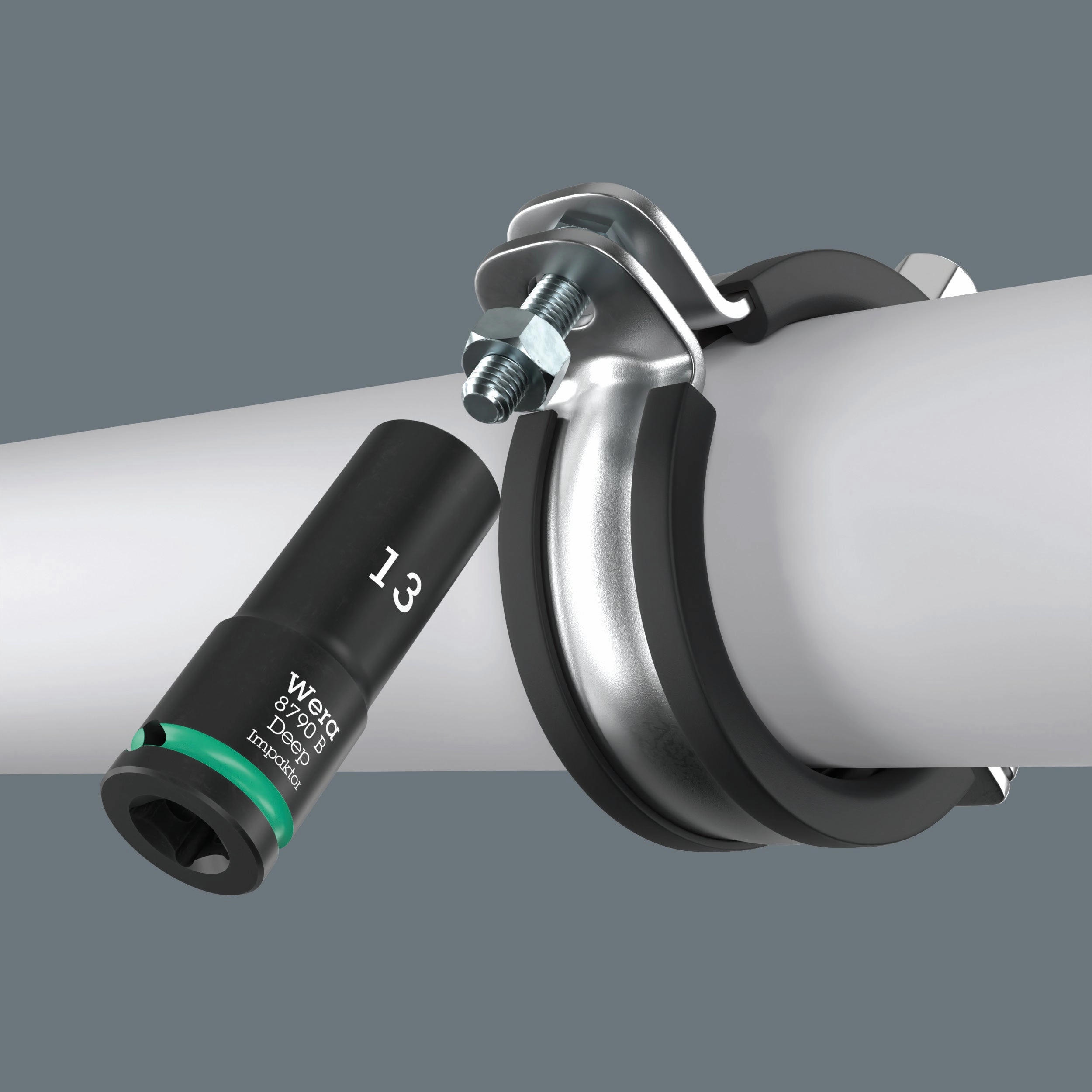 Wera 8790 B Impaktor Deep Socket with 3/8" drive, 15/16"