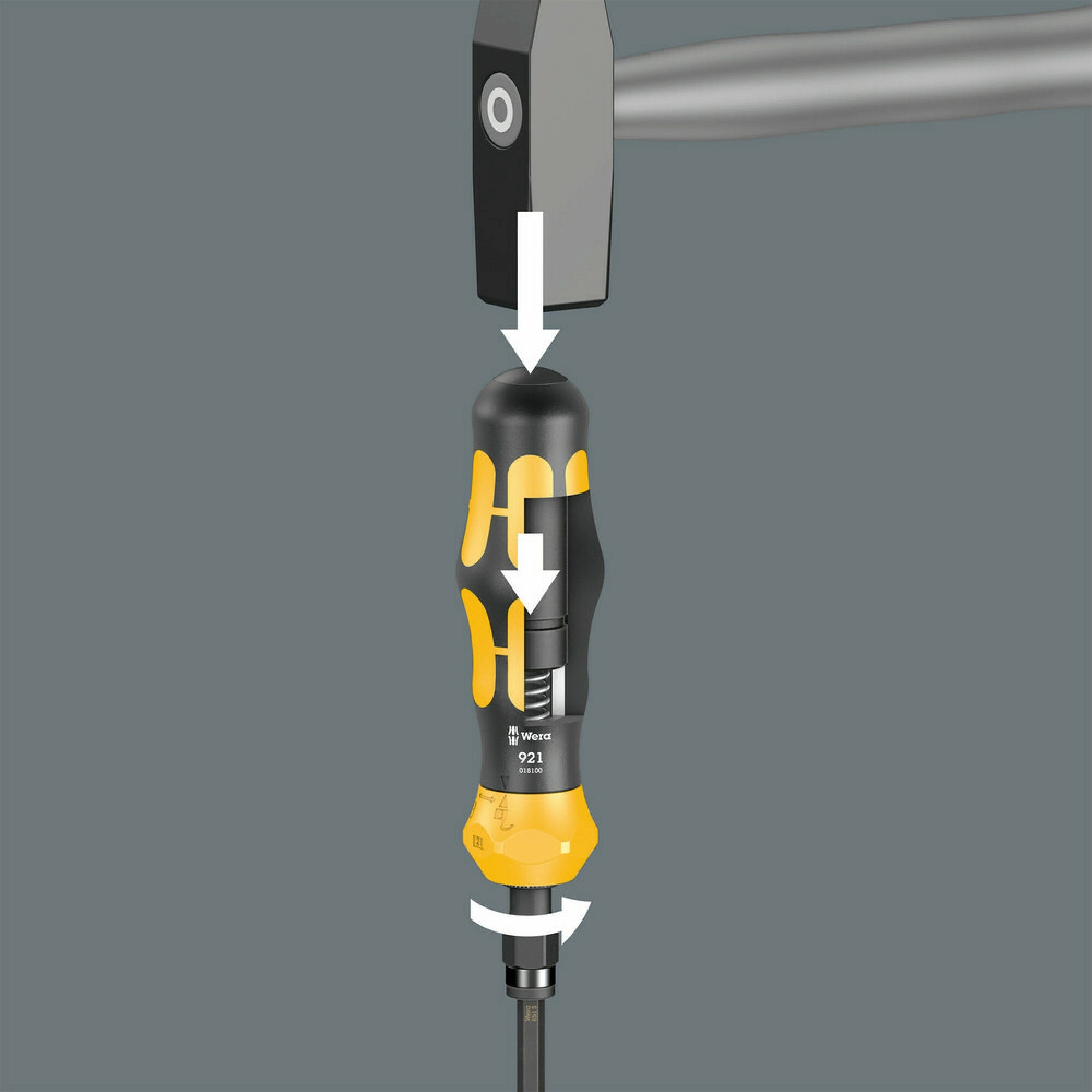 Wera 921 Kraftform Plus impact screwdriver - series 900, 1/4" x 163.5 mm