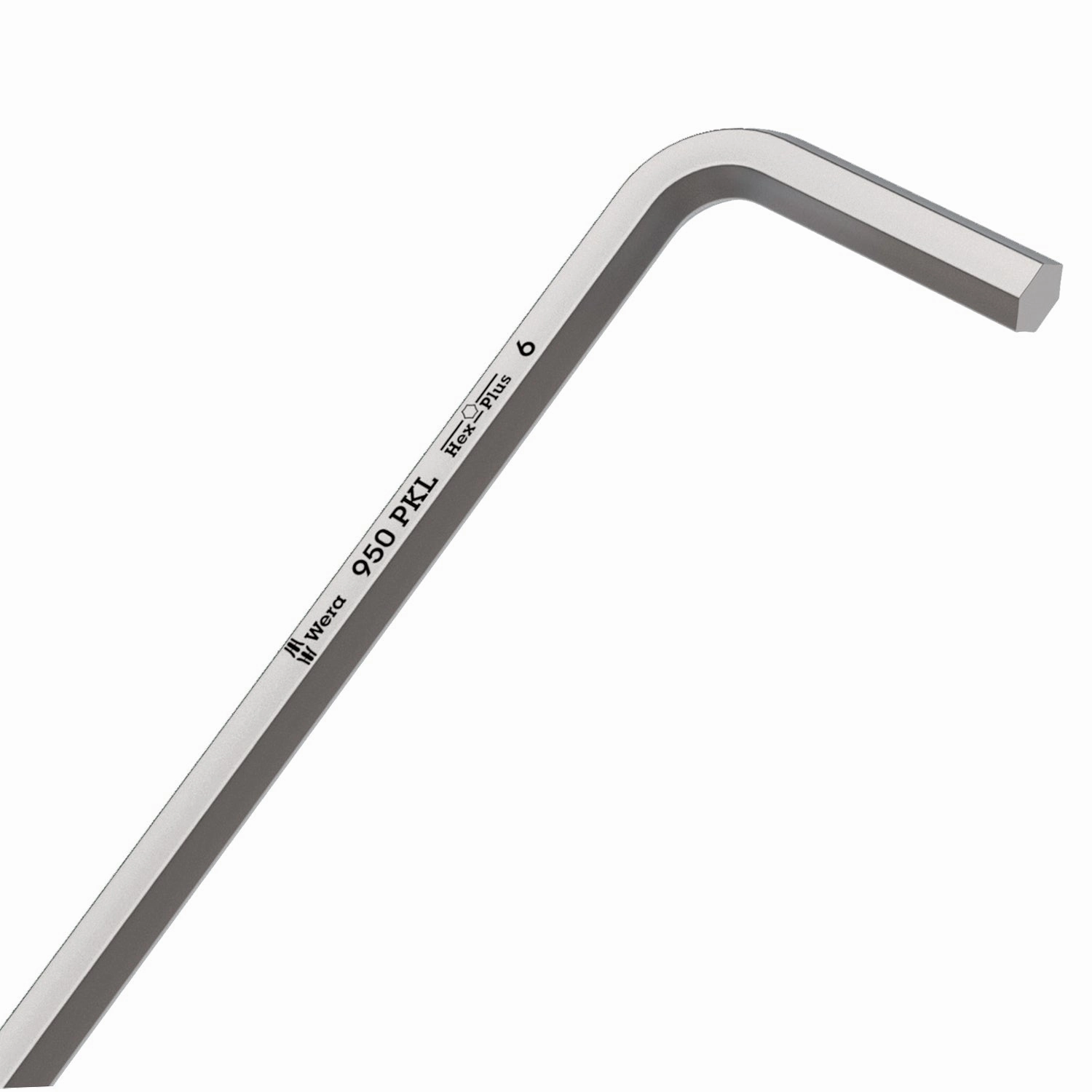 Wera 950 PKL L-key, metric, chrome-plated, 8 x 200 mm