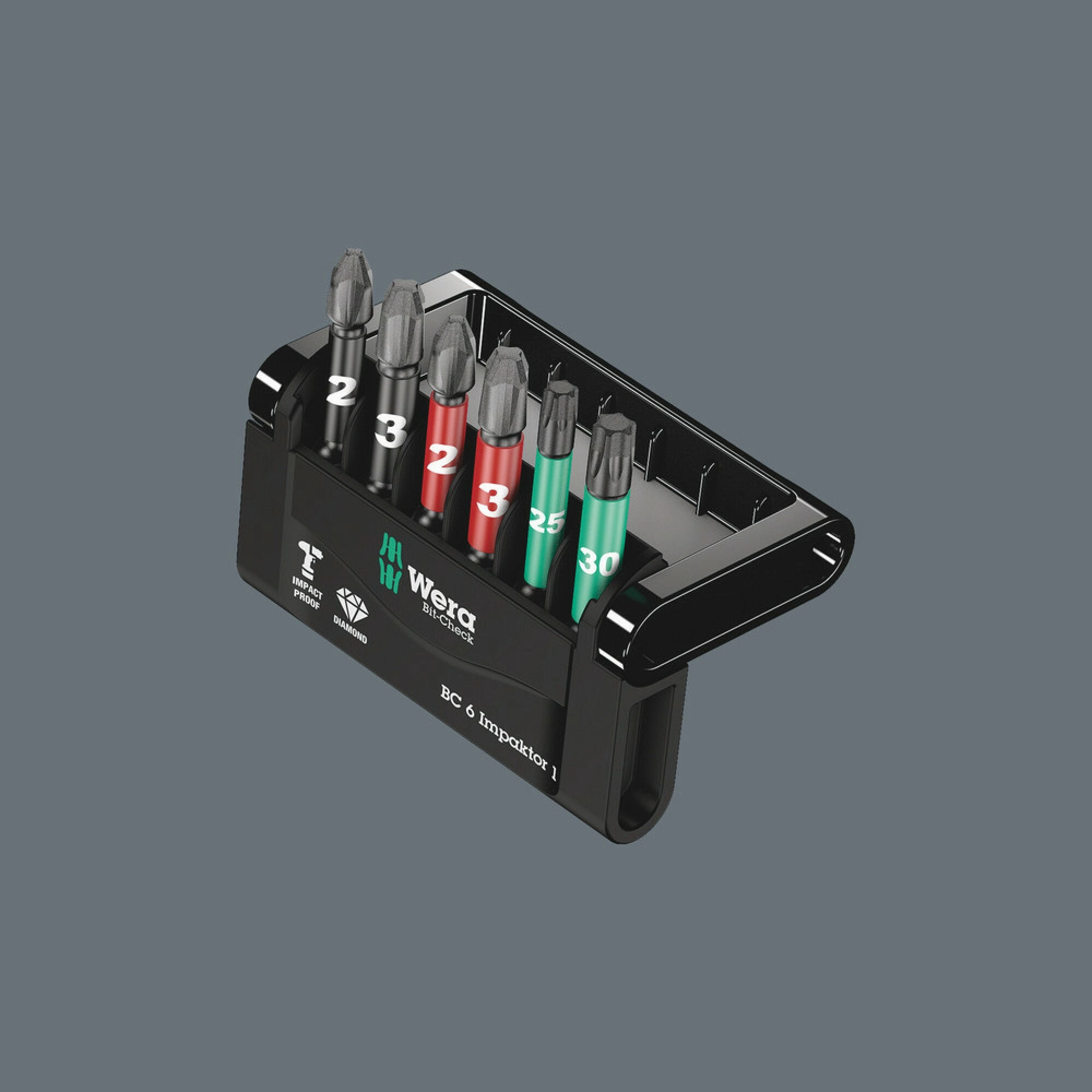 Wera Bit-Check 6 Impaktor 1, 6 pieces