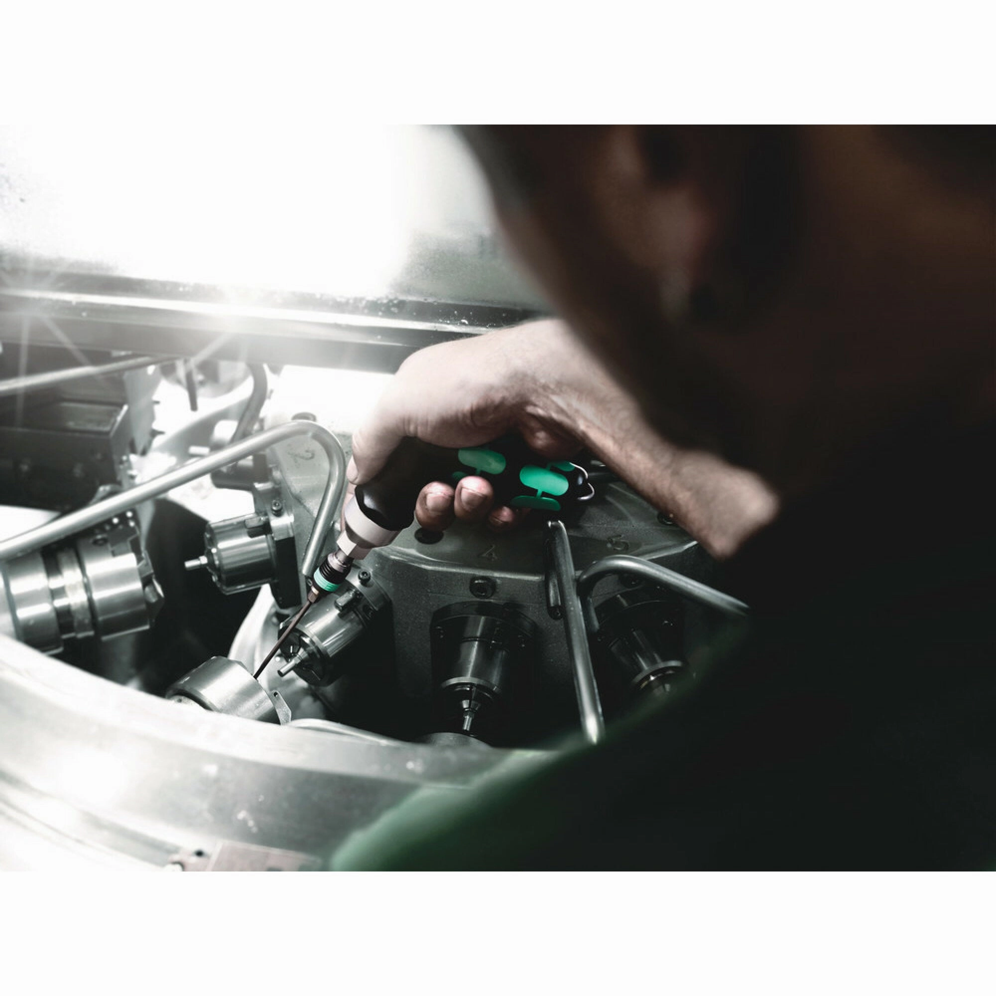 Wera Series 7400 Kraftform pistol handle, adjustable torque screwdrivers (25.0-55.0 in. lbs.) with Rapidaptor quick-release chuck, 7447 x 25-55 in. lbs.