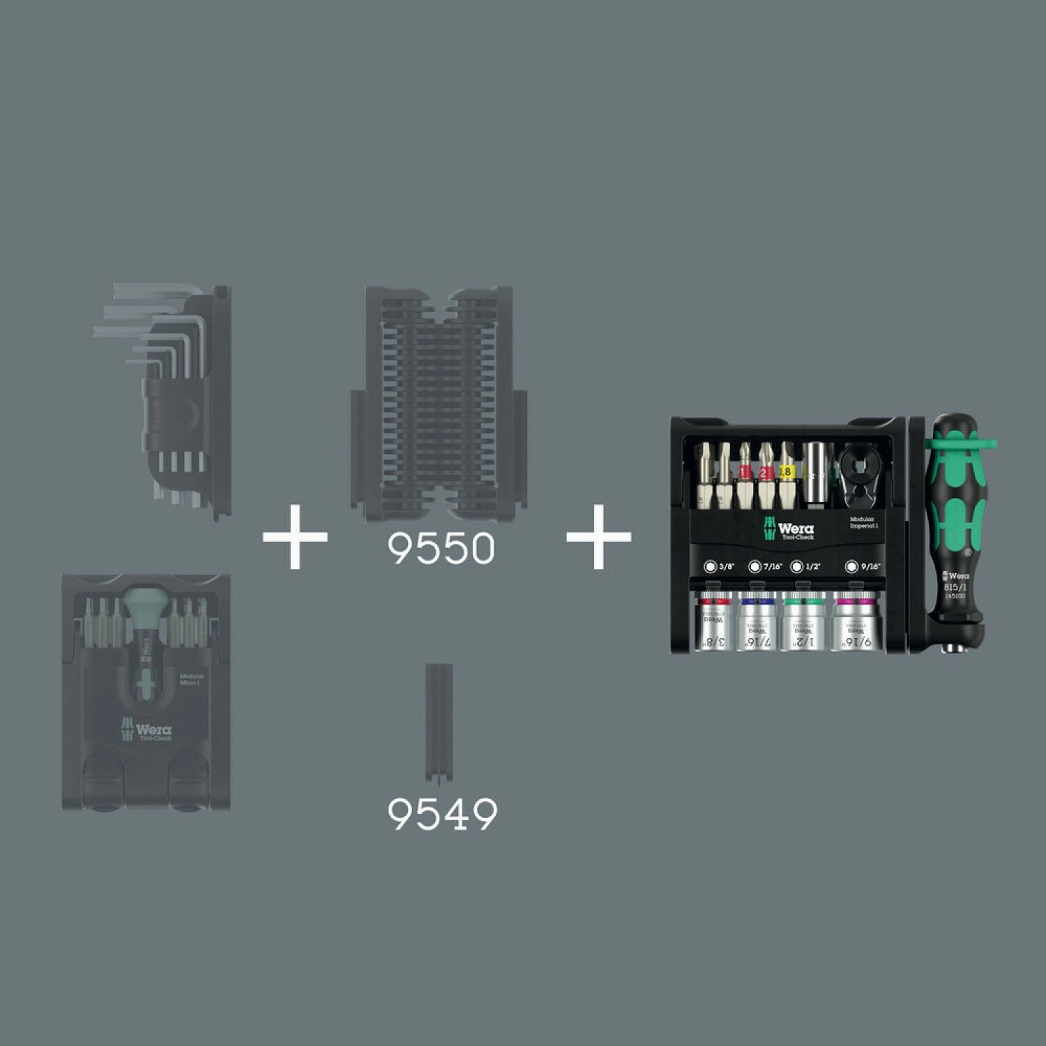 Wera Tool-Check Modular Imperial 1, 21 Pc.