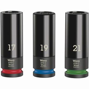 Wera Wheel Impaktor C Set 1 Socket set, 1/2" drive, 3 pieces