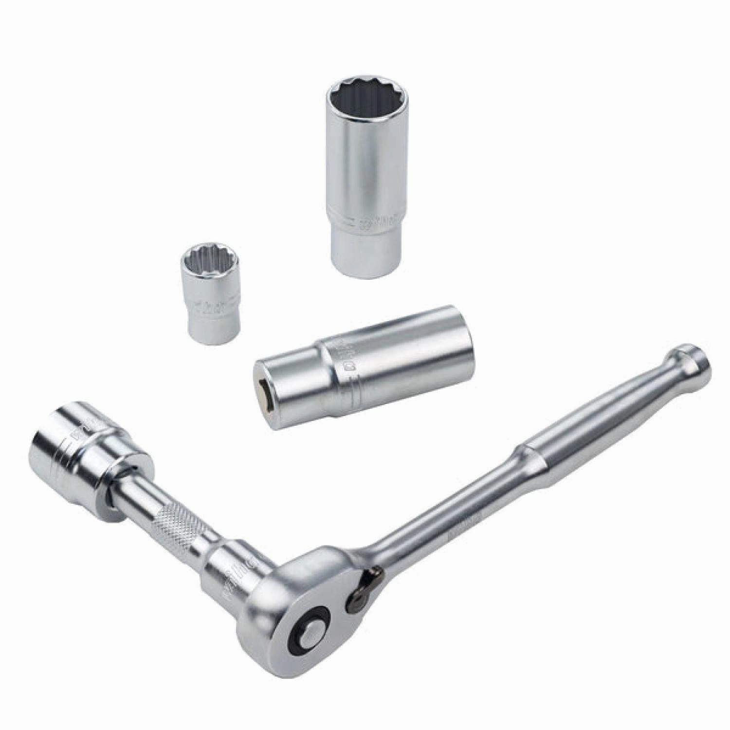 Wiha 33796 22 Piece 3/8 Drive Professional Standard and Deep Socket Tray Set - SAE