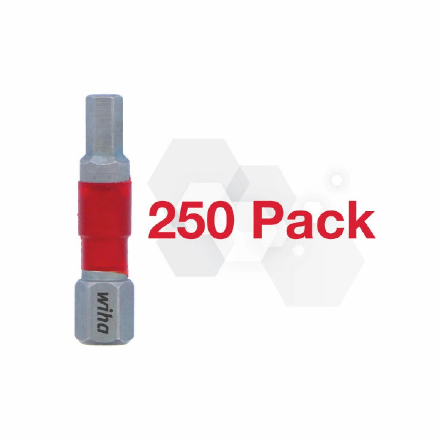 Wiha 76518 - Impact Insert Bit Hex 5.0 mm - 250 Pk