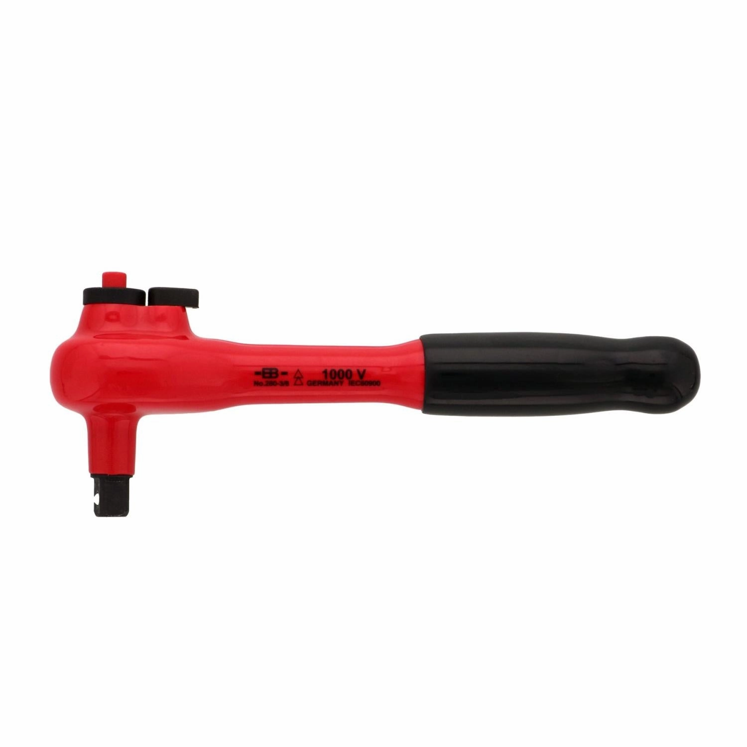 Wiha Tools 12852 Insulated Ratchet, 3/8" x 190 mm