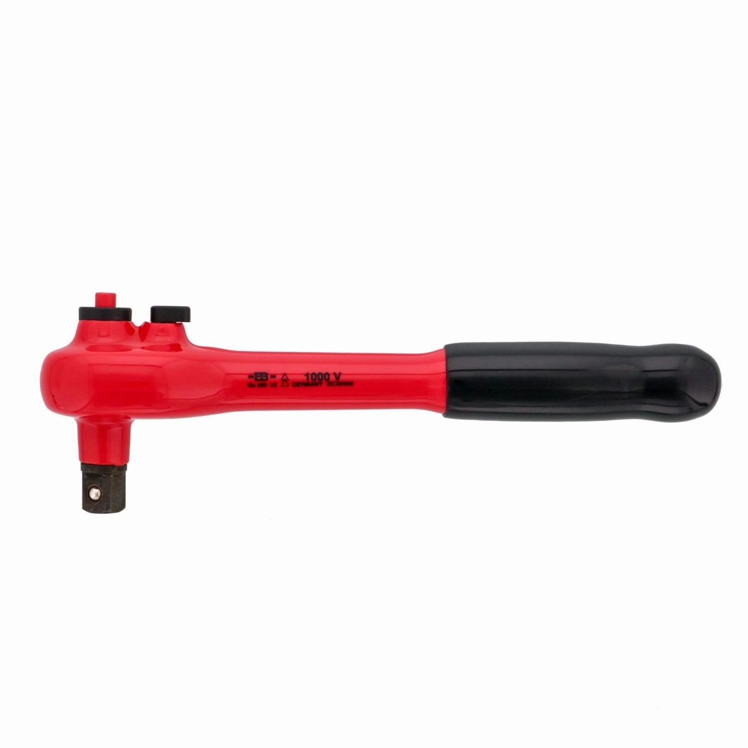 Wiha Tools 12853 Insulated Ratchet, 1/2 Inch x 260 mm