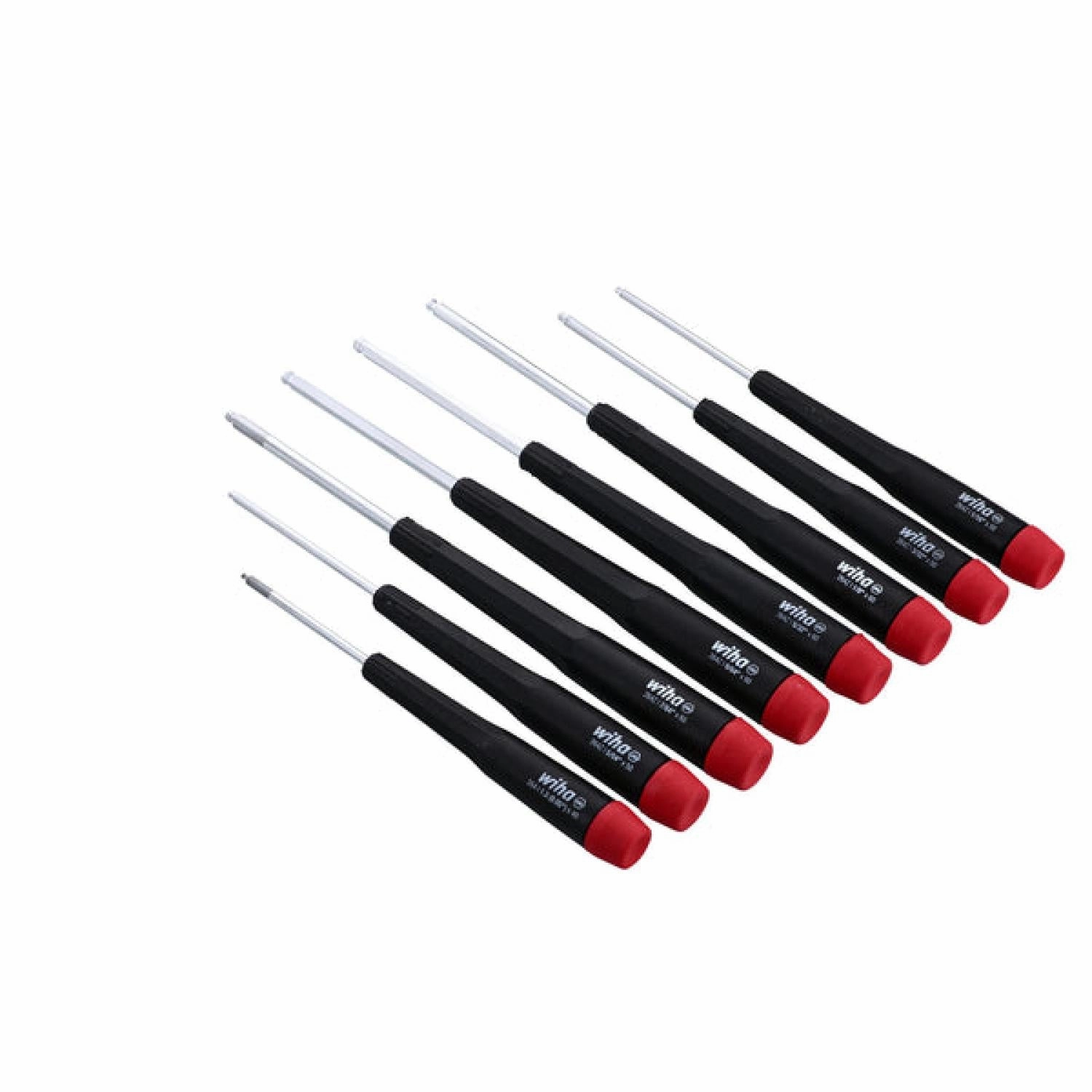 Wiha Tools 26490 8 Piece Precision Ball End Hex Screwdriver Set - Inch