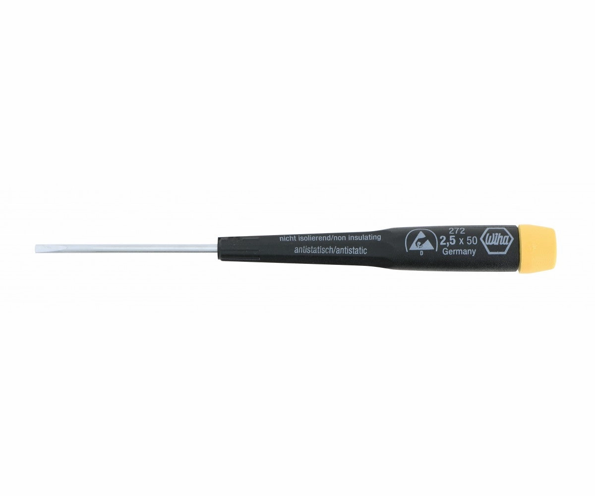 Wiha Tools 27228 2.5 x 150mm Slotted Precision ESD Safe