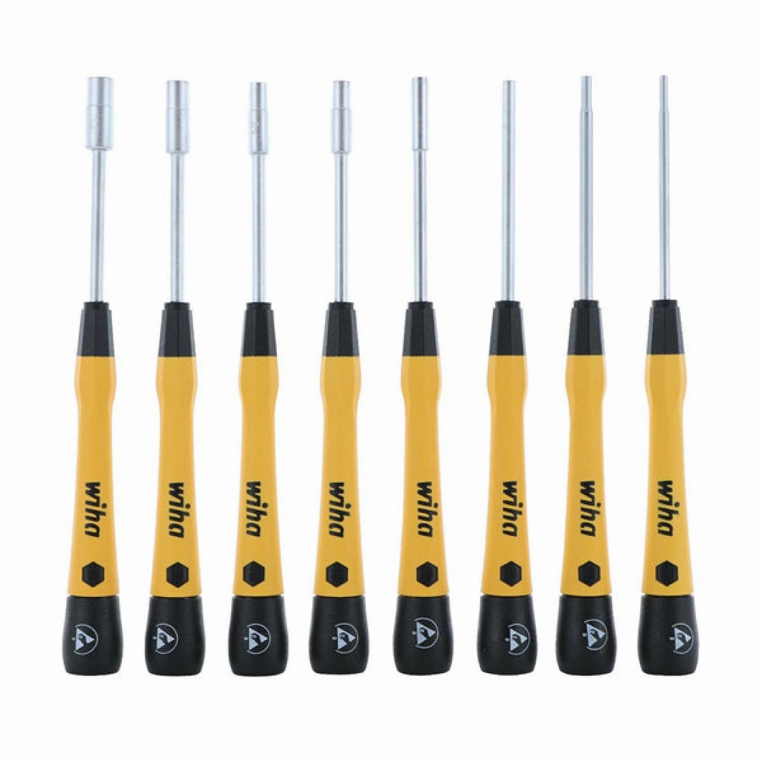 Wiha Tools 27789 PicoFinish ESD Precision Metric Nutdriver Set, 8 Pieces