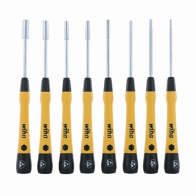 Wiha Tools 27789 PicoFinish ESD Precision Metric Nutdriver Set, 8 Pieces