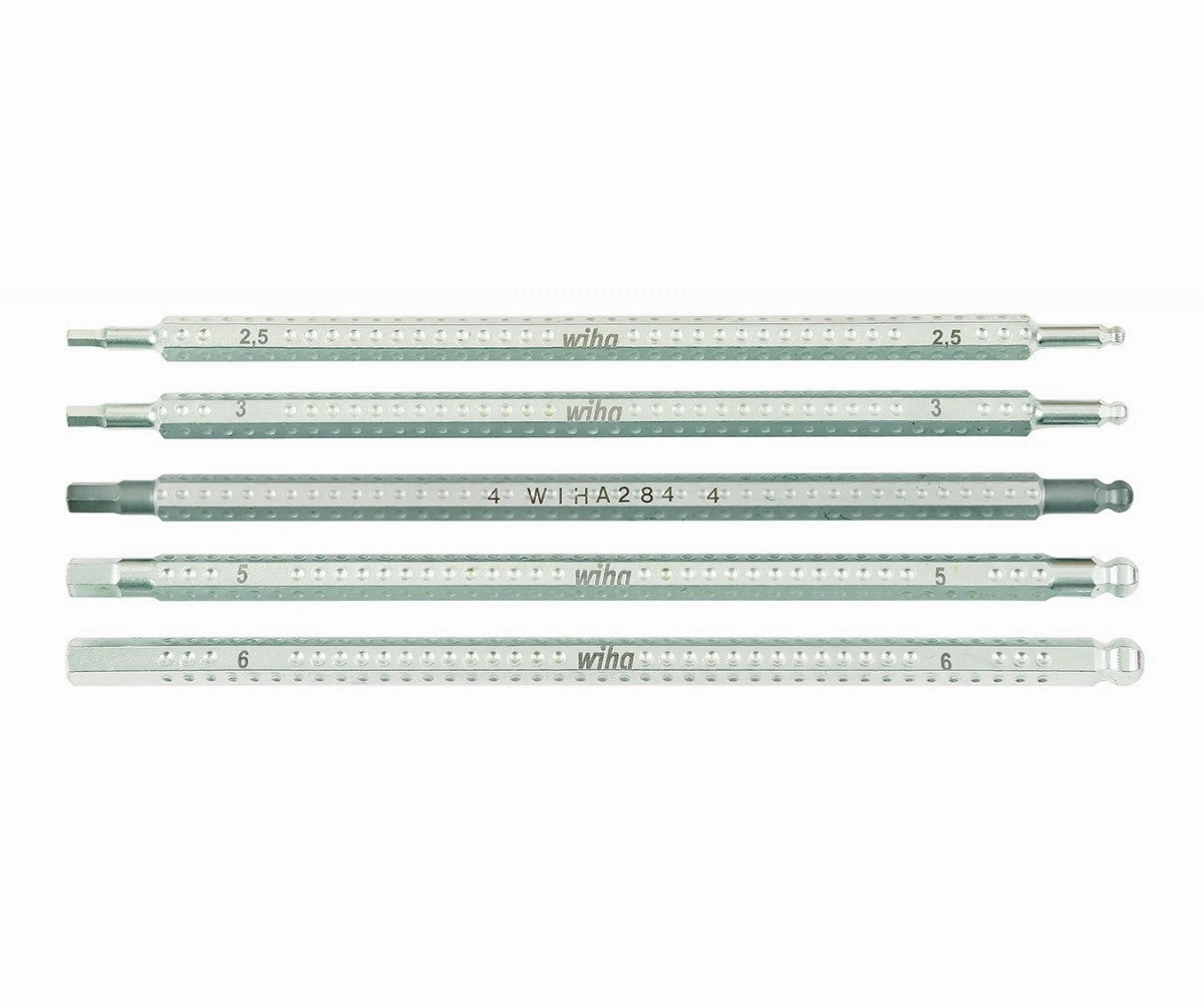 Wiha Tools 28476 5 Piece Drive-Loc VI Hex Blade Set